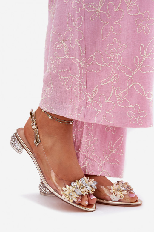  sandaalid   D&A MR51-709 Kuldset värvi