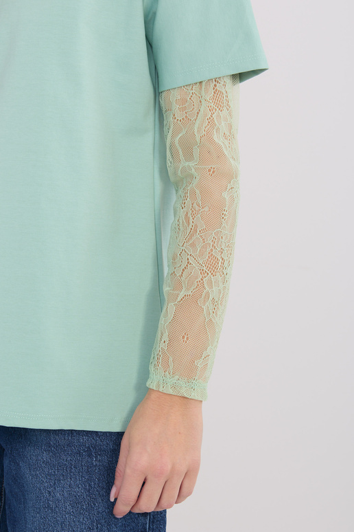 Pistaatsiapruun pluus