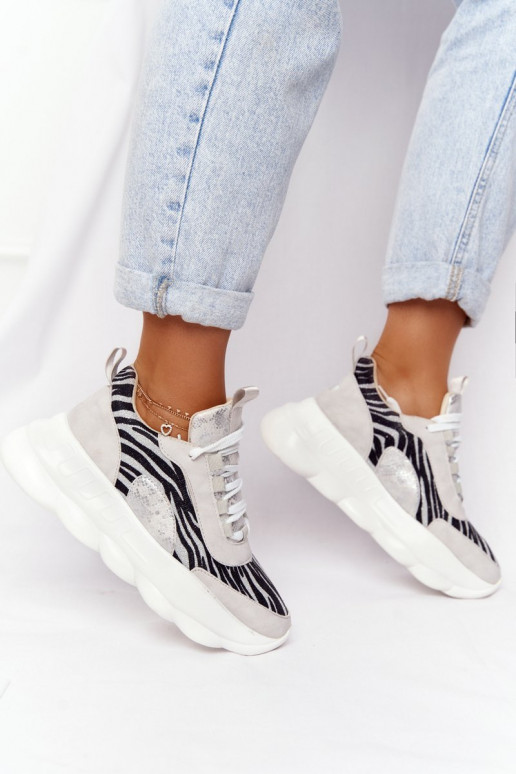  Sportliku stiiliga jalanõud platvormiga Lu Boo Halli värvi