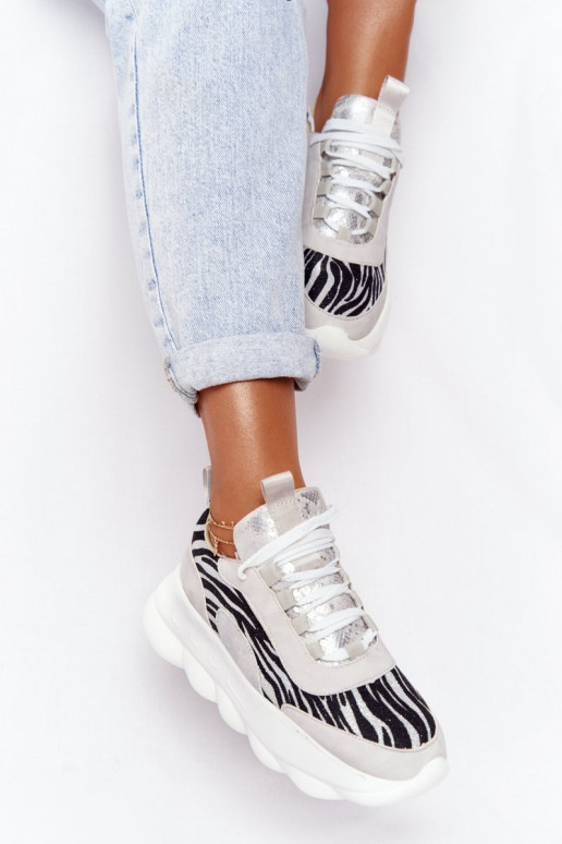  Sportliku stiiliga jalanõud platvormiga Lu Boo Halli värvi