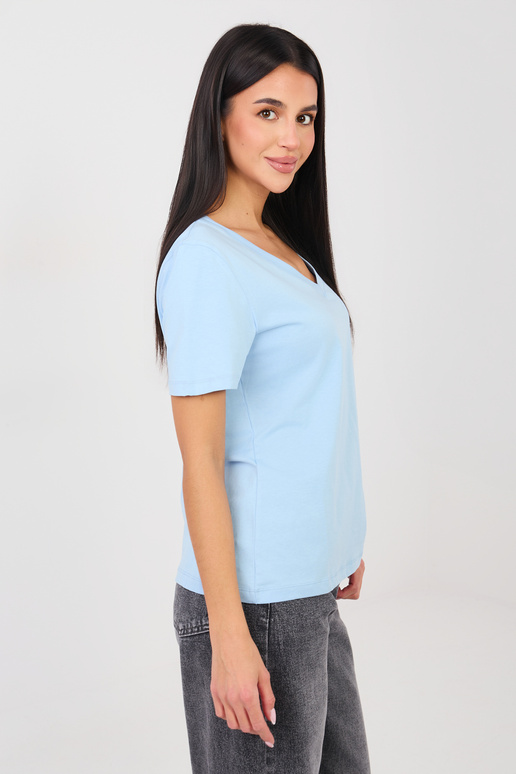 Lühikeste varrukatega helesinine T-särk