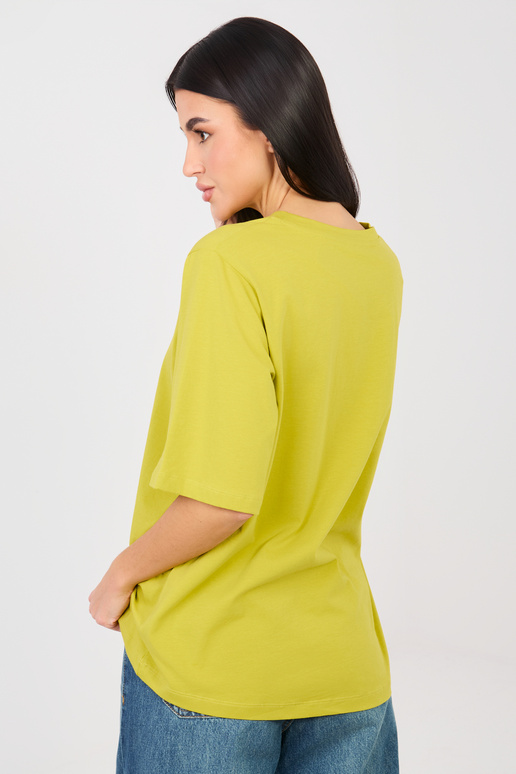 Laimiroheline lõhikuga T-särk