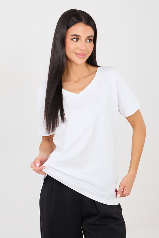 Valge lühikeste varrukatega särk