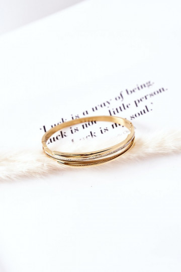 Käevõru säravate kristallidega Kuldset värvi 2