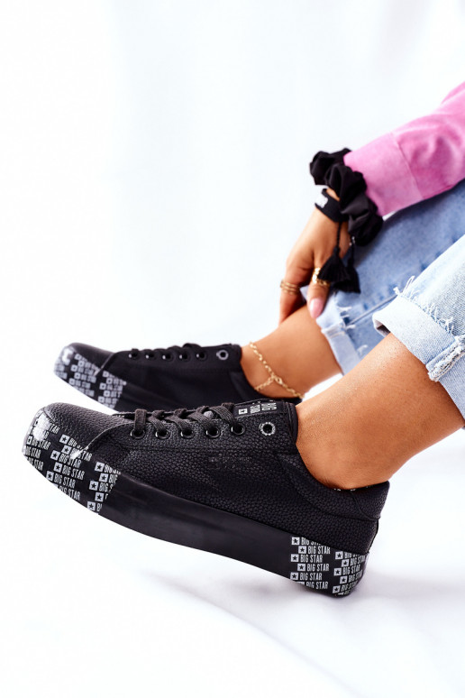 Naistesaapad platvormiga BIG STAR II274183 Must