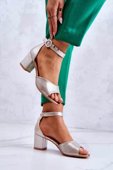   Elegantsed kõrge kontsaga sandaalid Vinceza 20100 Kuldset värvi 2