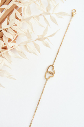 Käevõru südametega Kuldset värvi 2