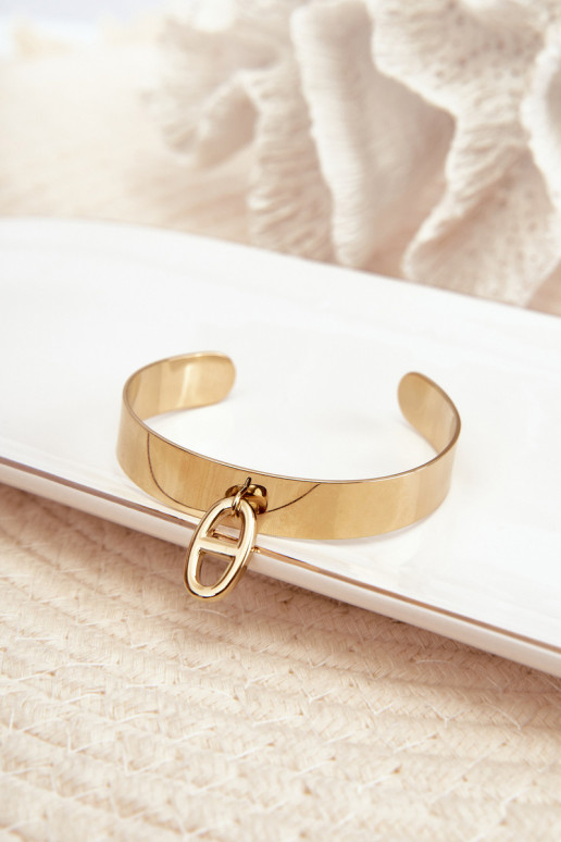 Käevõru kaunistustega Stal Nierdzewna Kuldset värvi