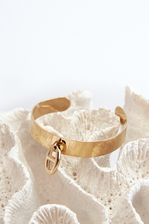 Käevõru ornamentidega roostevabast terasest kuldse värviga