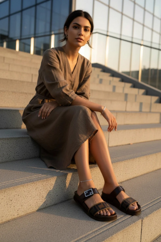 naiste plätud  pruunid värvi Fiorisse