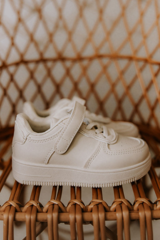 Laste spordijalatsid krõpsudega kinnitatav beeži värvi Elike