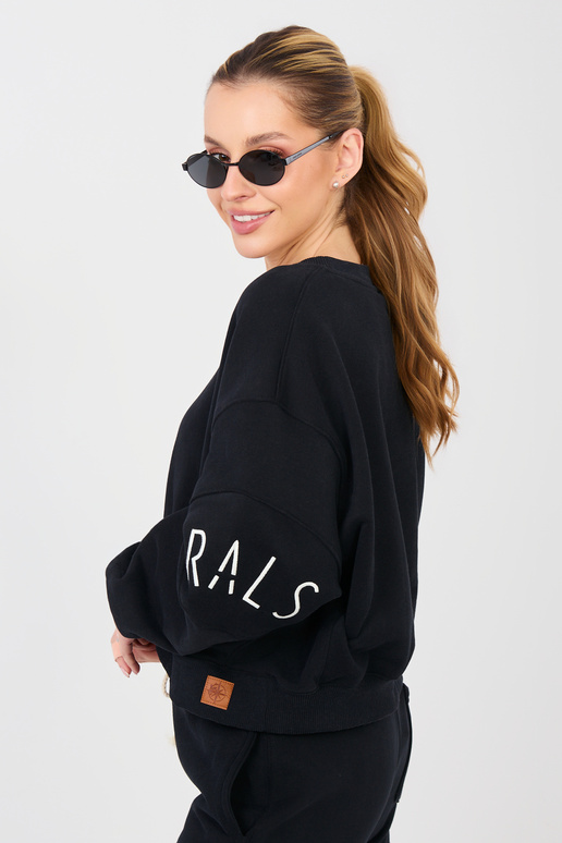 Sinine musta tõmblukuga kampsun