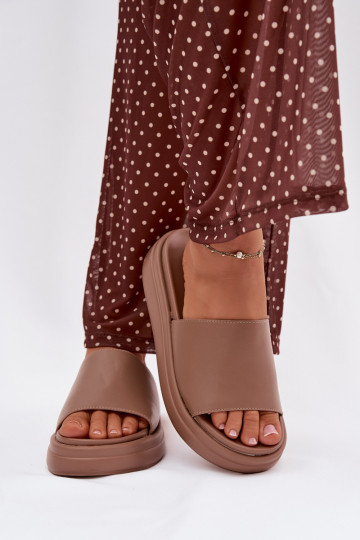 naiste plätud platvormiga beeži värvi Tanelisse 2