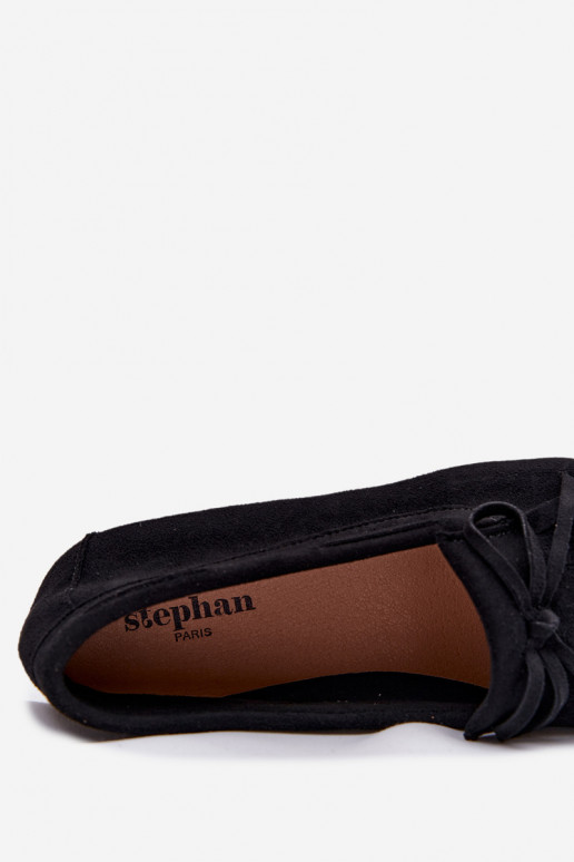 naiste mokassiinid narmastega Must Janelisse