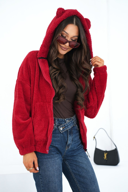 tumepunane bomberjakk