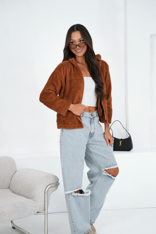 pruun bomberjakk särk