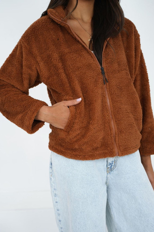 pruun bomberjakk särk