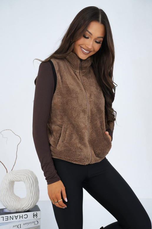 Tume liivakarva vest