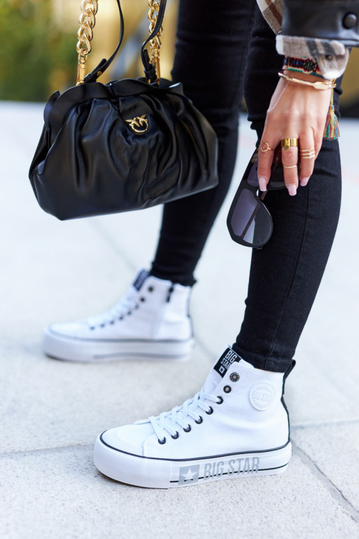 Naiste vabaajajalatsid tallaga Big Star II274014 valget värvi