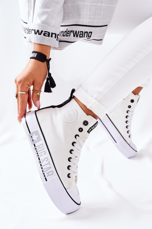 Naiste vabaajajalatsid tallaga Big Star II274014 valget värvi