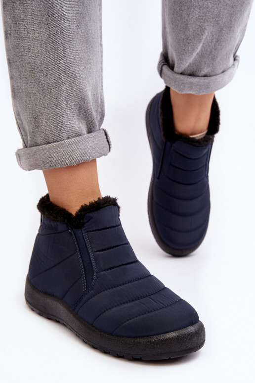 voodriga  nööpidega lumesaapad tumesinist värvi Enmore