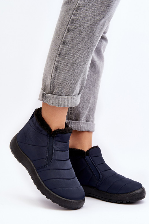 voodriga  nööpidega lumesaapad tumesinist värvi Enmore