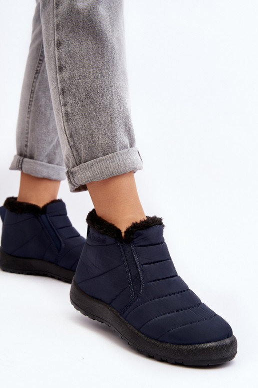 voodriga  nööpidega lumesaapad tumesinist värvi Enmore