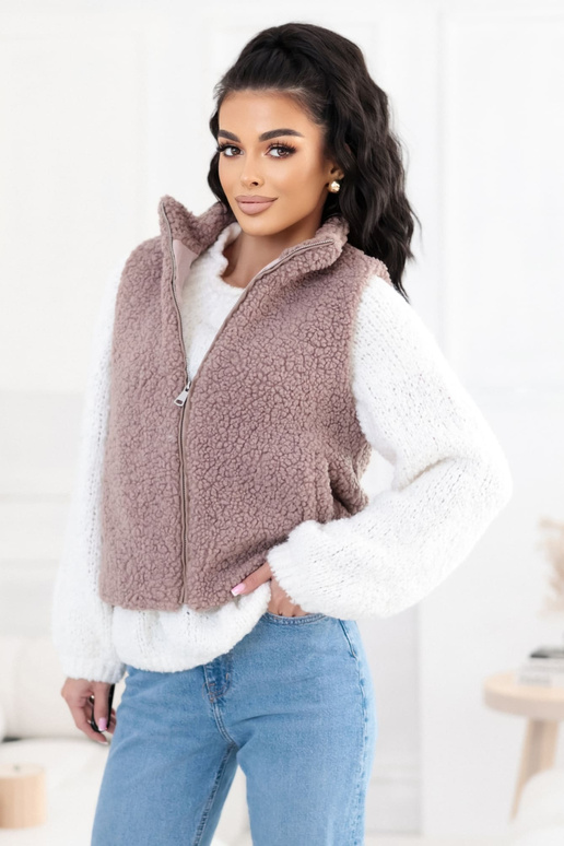 Tume liivakarva vest