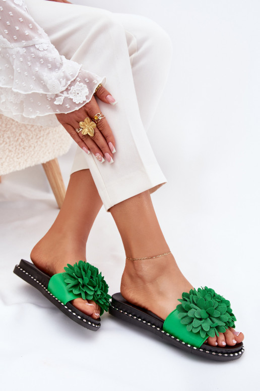 naiste plätud Ozdobione ami Rohelist värvi Cellanen