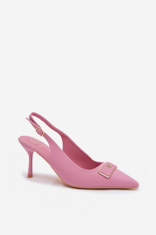 kõrge kontsaga kingad   Detalem Tumeroosad värvi Lurella