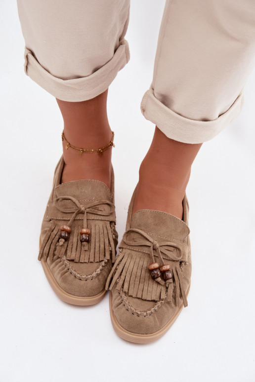 naiste mokassiinid narmastega I ikami Rohelist värvi Teressa