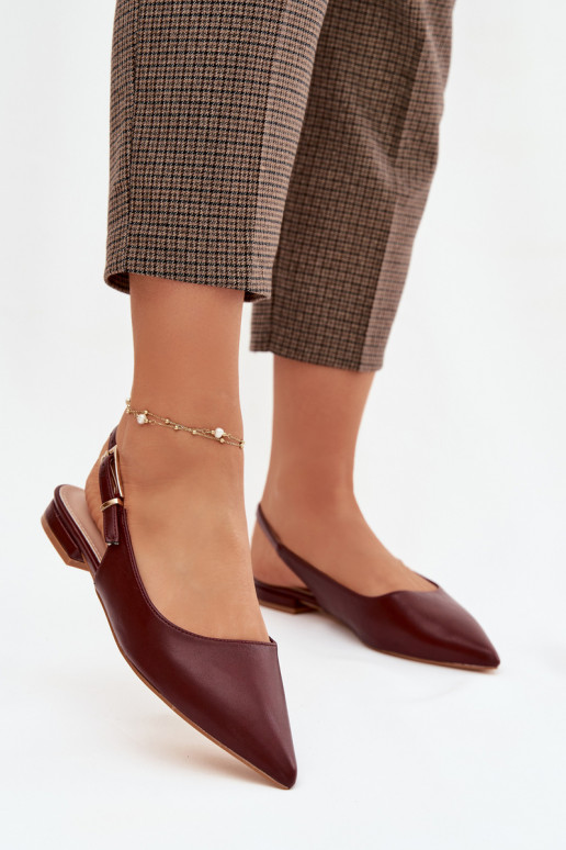 Bordo Iverelle baleriinad kuldsete pandlitega