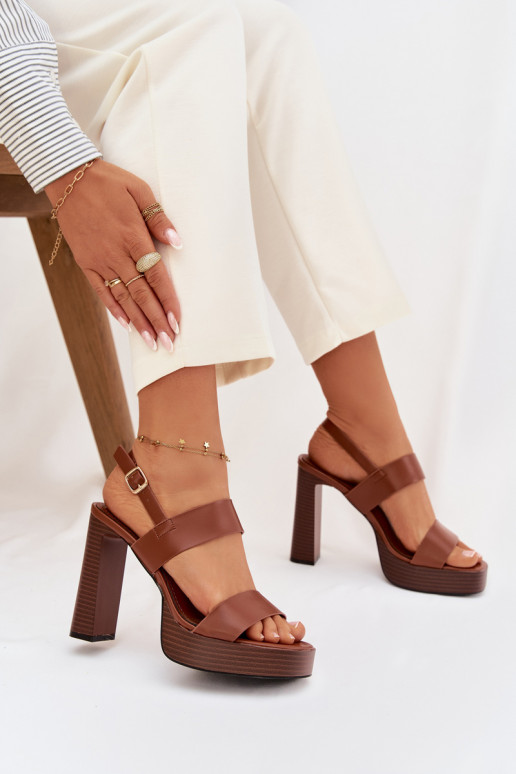 Naistesandaalid  Eko   pruunid värvi Hanelia