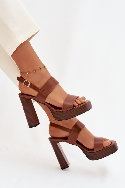 Naistesandaalid  Eko   pruunid värvi Hanelia