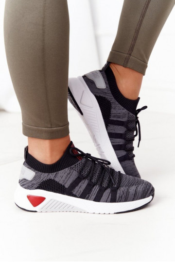  Sportliku stiiliga jalanõud Memory Foam Big Star HH274532 halli värvi