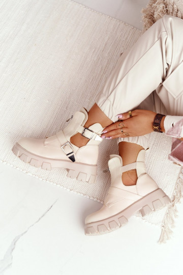  saapad platvormiga beeži värvi Cosmic Love 2