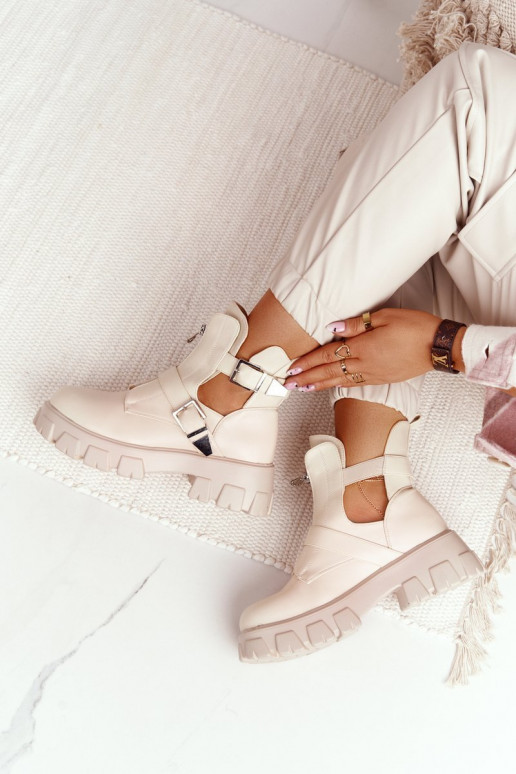  saapad platvormiga beeži värvi Cosmic Love