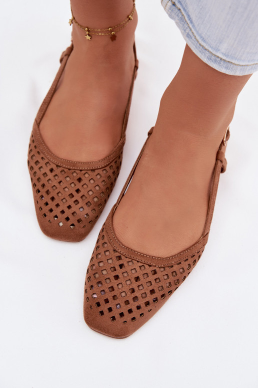 Ažuursed baleriinad Z u pruunid värvi Farivelle