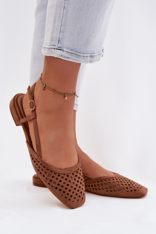 Ažuursed baleriinad Z u pruunid värvi Farivelle