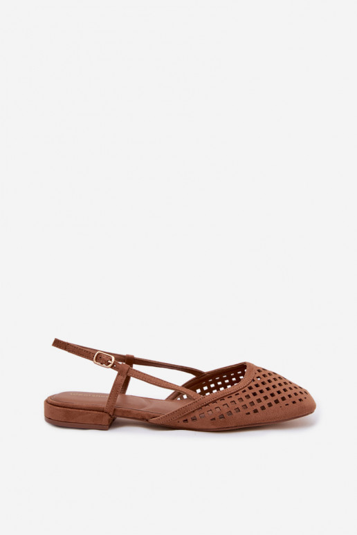 Ažuursed baleriinad Z u pruunid värvi Farivelle