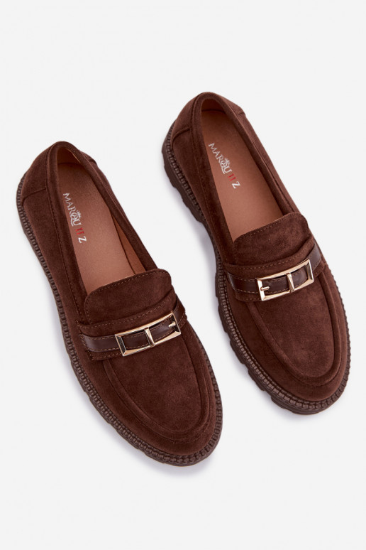 naiste mokassiinid  Czekoladowe Mirelva