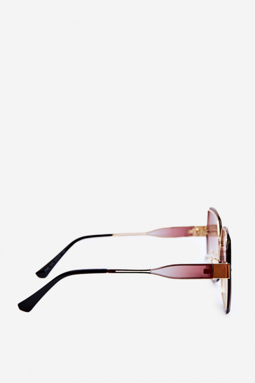   Z Cieniowanymi Szkiełkami UV400 pruunid värvi