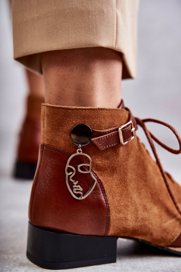 Naiste poolsaapad naturaalsest nahast   5743A-29 pruunid värvi 2