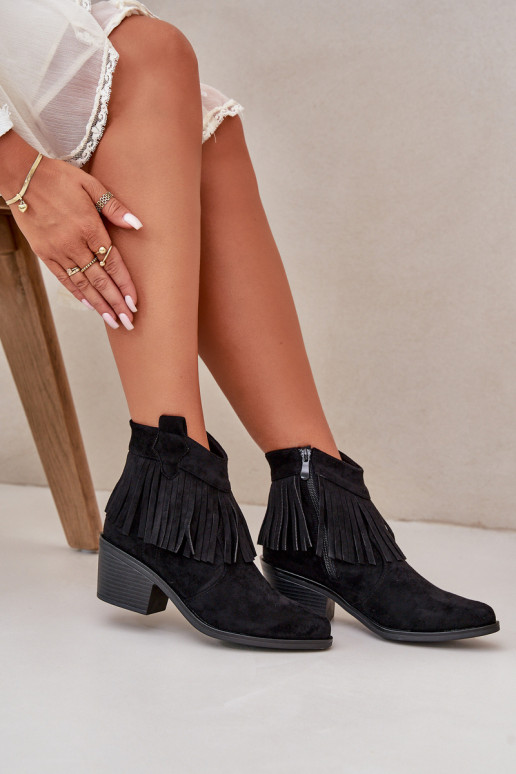 kauboistiilis saapad   owe Must S.Barski HY42-127