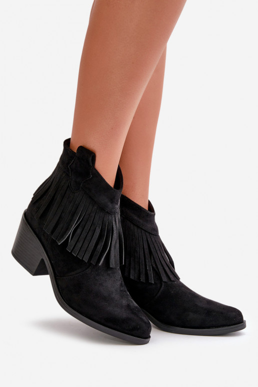 kauboistiilis saapad   owe Must S.Barski HY42-127