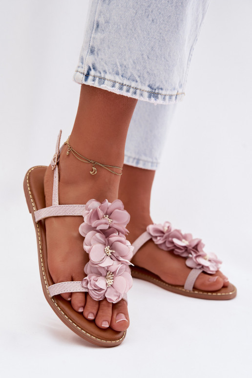 Madalad sandaalid  kami Violetne värv Noemia