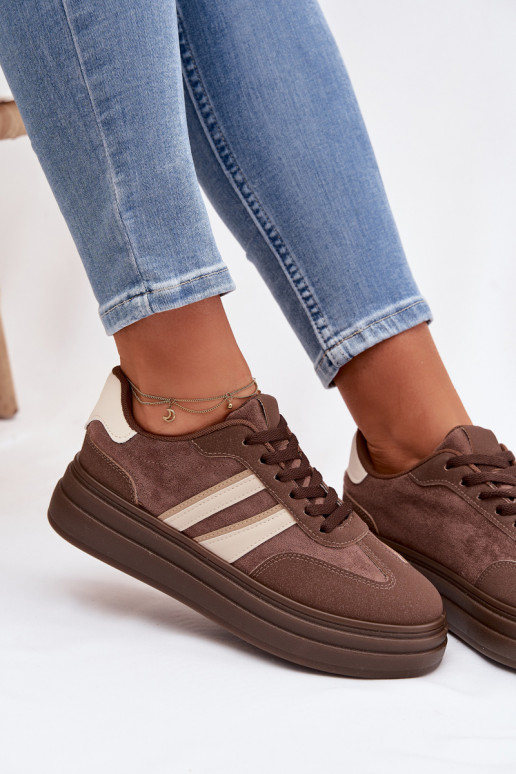  tüüpi jalanõud  platvormiga pruunid värvi Galleria