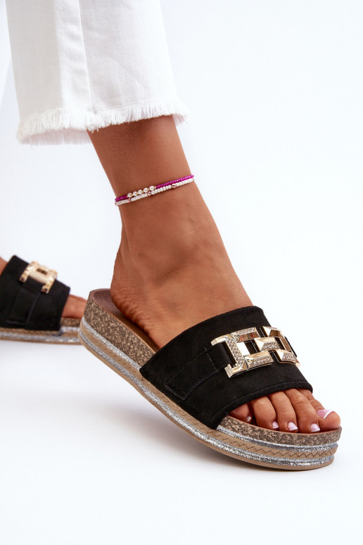 Naiste platvormsussid Must Vapireta