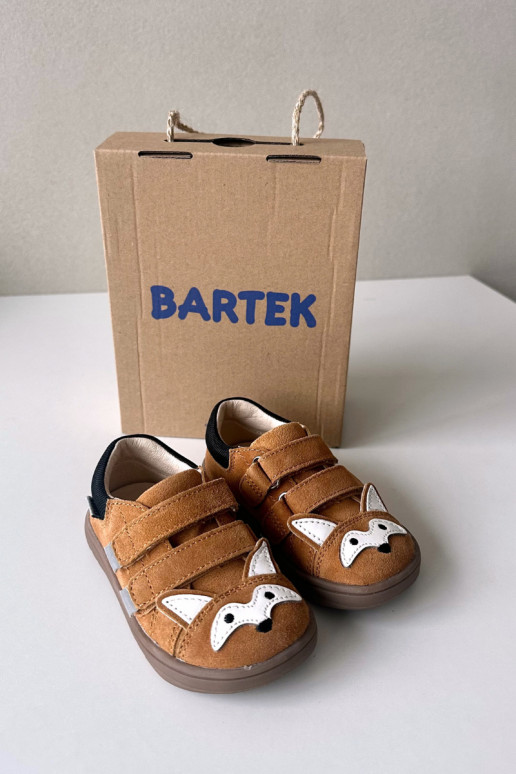 Nahksed barefoot laste kingad Lisa teema Bartek 8600563 pruun