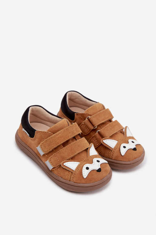 Nahksed barefoot laste kingad Lisa teema Bartek 8600563 pruun